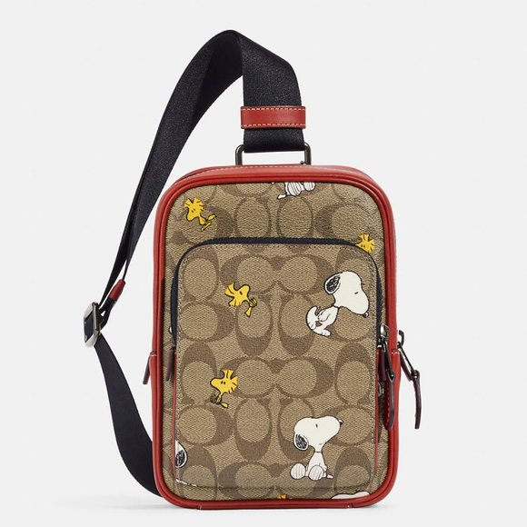 Coach | Bags | Coach X Peanuts Track Pack 4 In Signature Canvas With ...